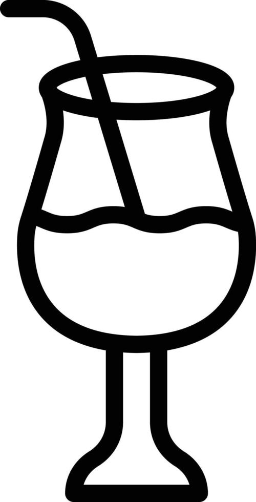Cocktail Vector Icon Design Illustration