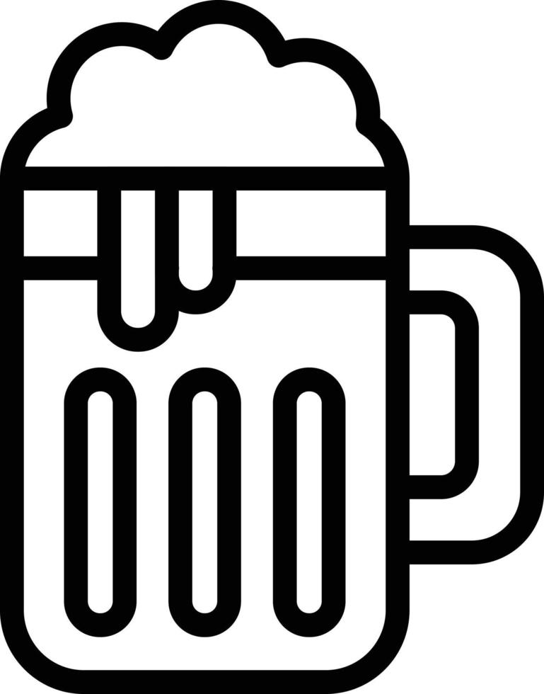 Ilustración de diseño de icono de vector de cerveza