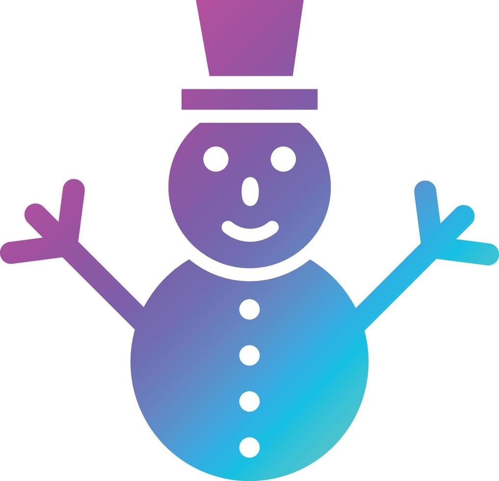 Snowman Vector Icon Design Illustration