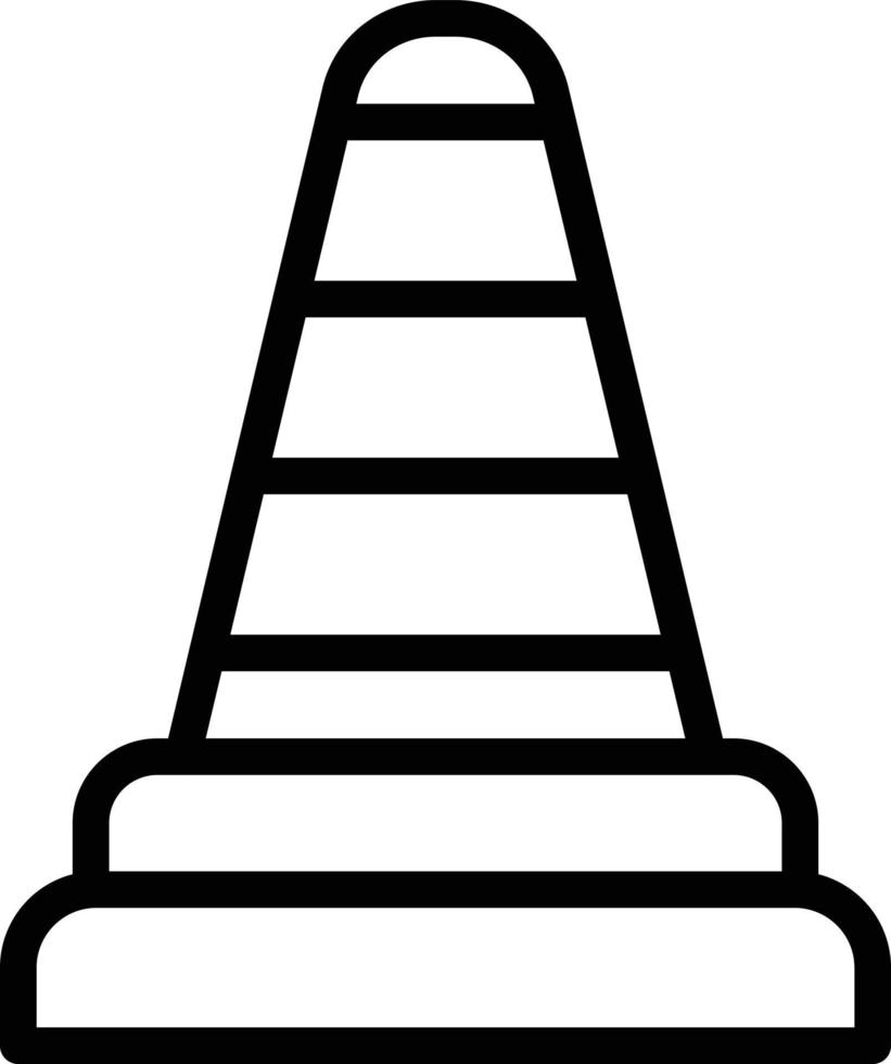Traffic cone Vector Icon Design Illustration