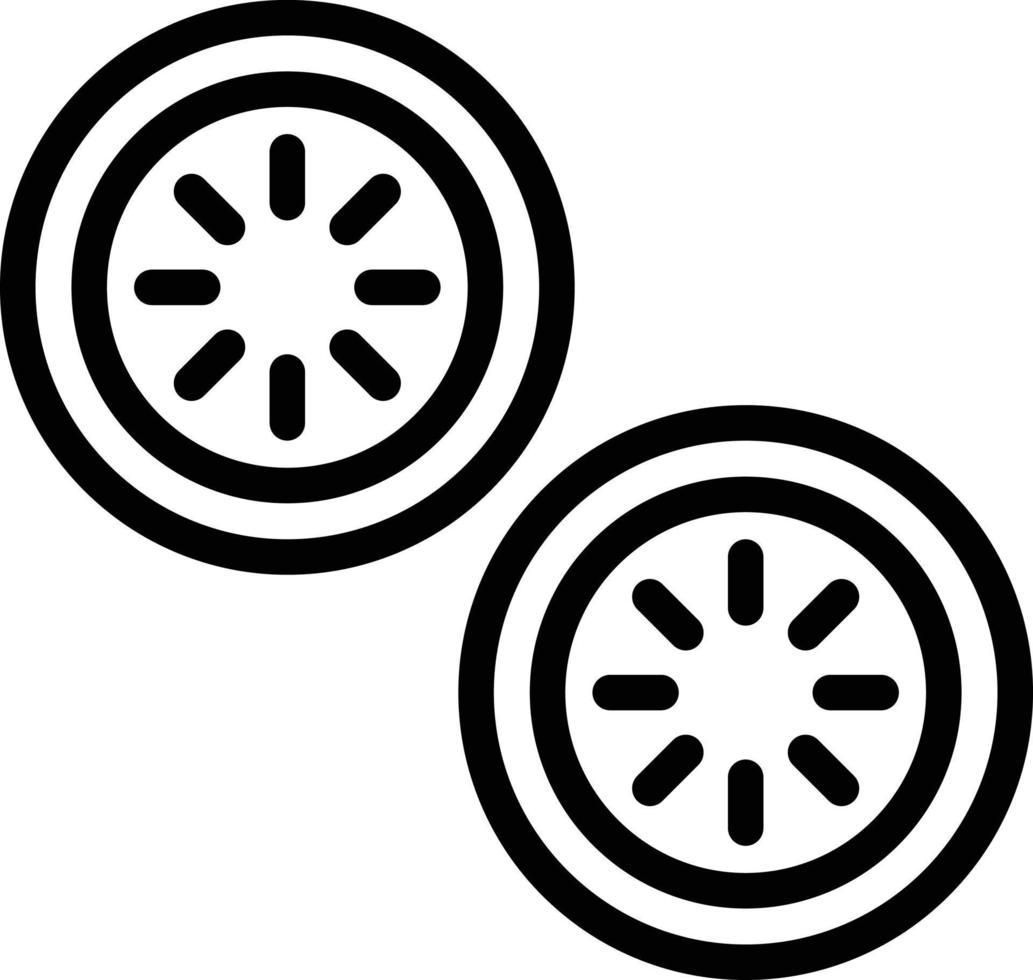 Cucumber slice Vector Icon Design Illustration