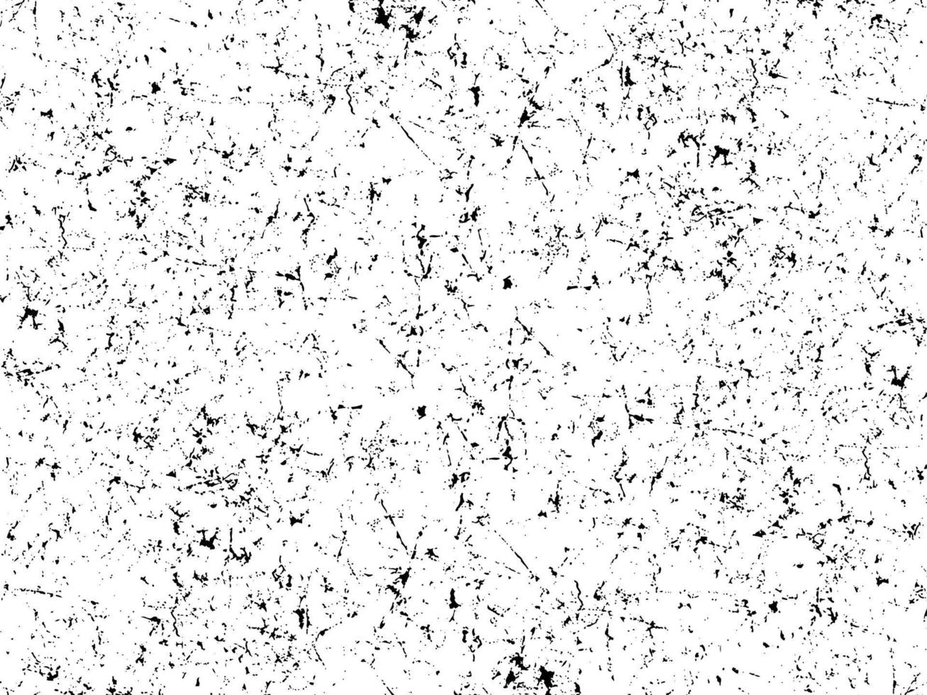 Scratched surface texture, black scratches, specks, scores on white background vector