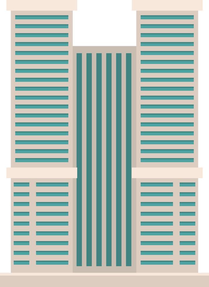edificio de la ciudad de rascacielos vector
