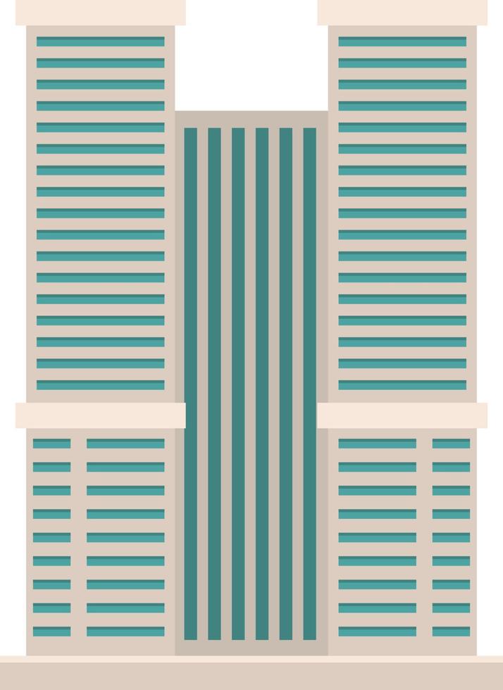 edificio de la ciudad de rascacielos vector