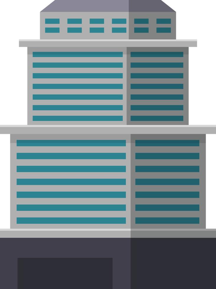 edificio de la ciudad de rascacielos vector