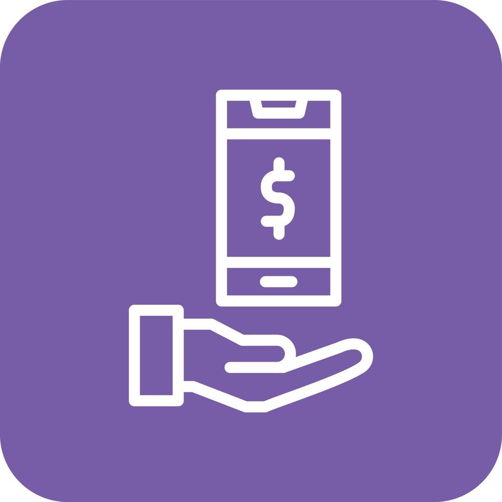 Mobile Banking Vector Icon