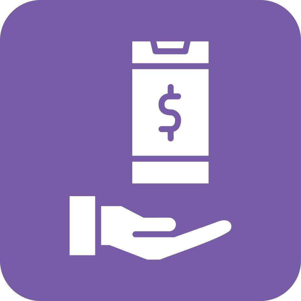 Mobile Banking Vector Icon