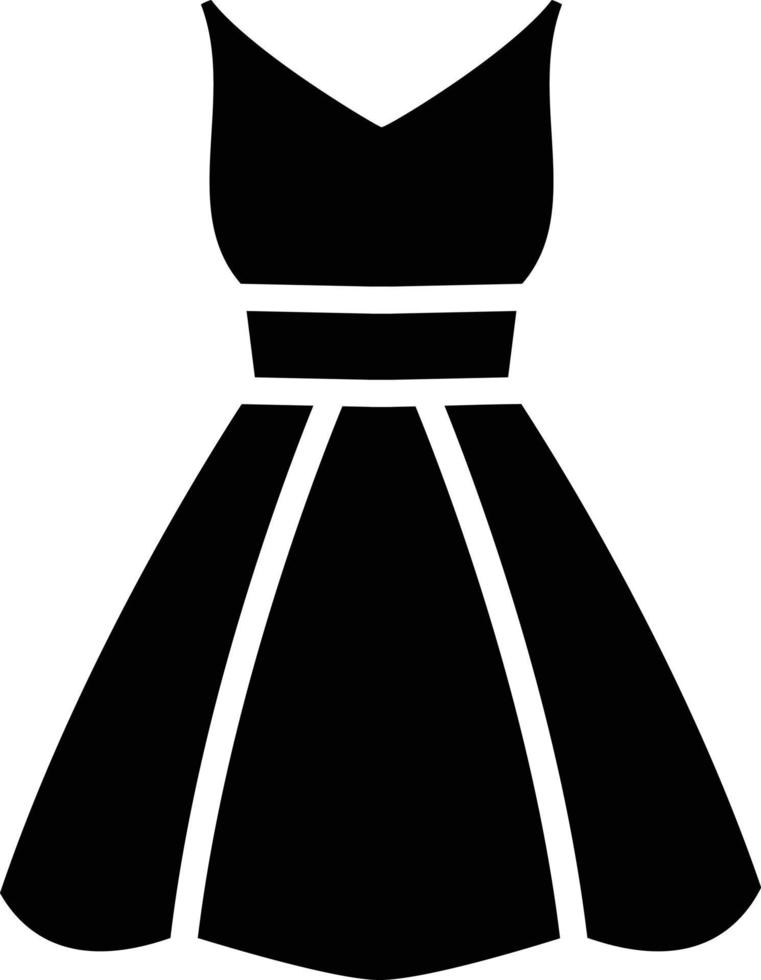 Wedding dress Vector Icon