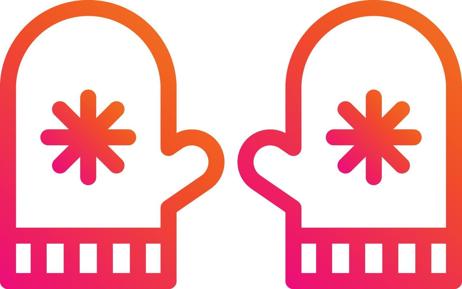 Mitten Vector Icon Design Illustration