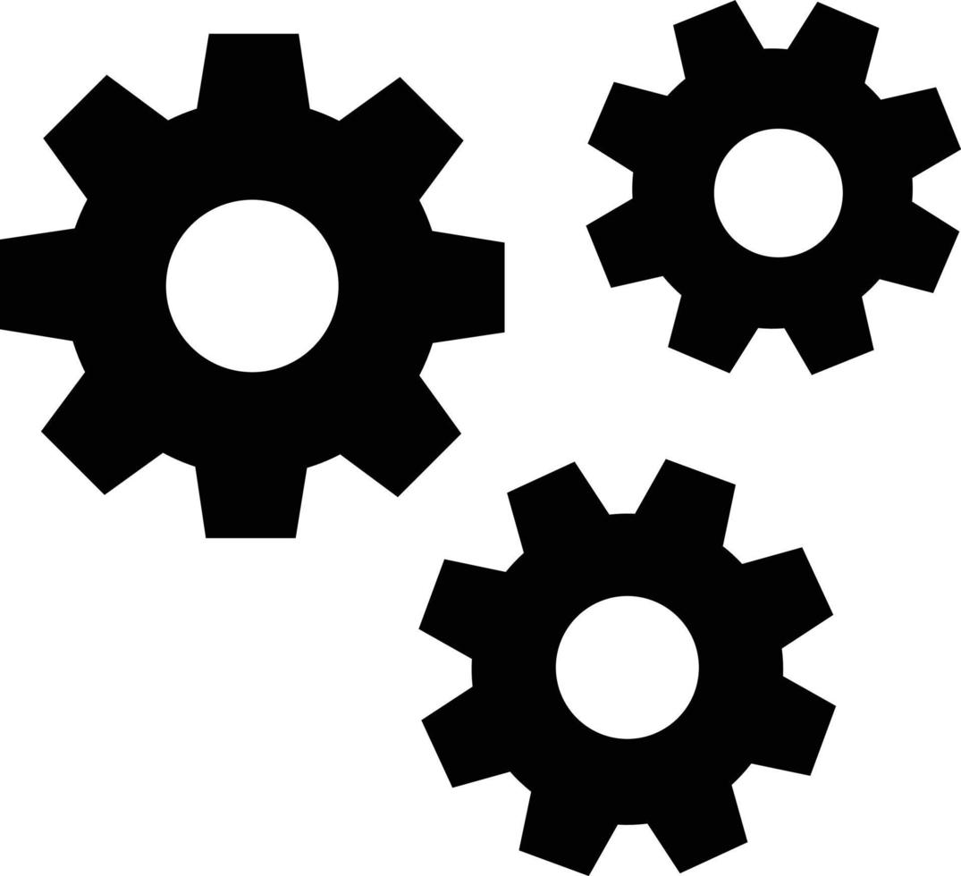 ilustración de diseño de icono de vector de configuración