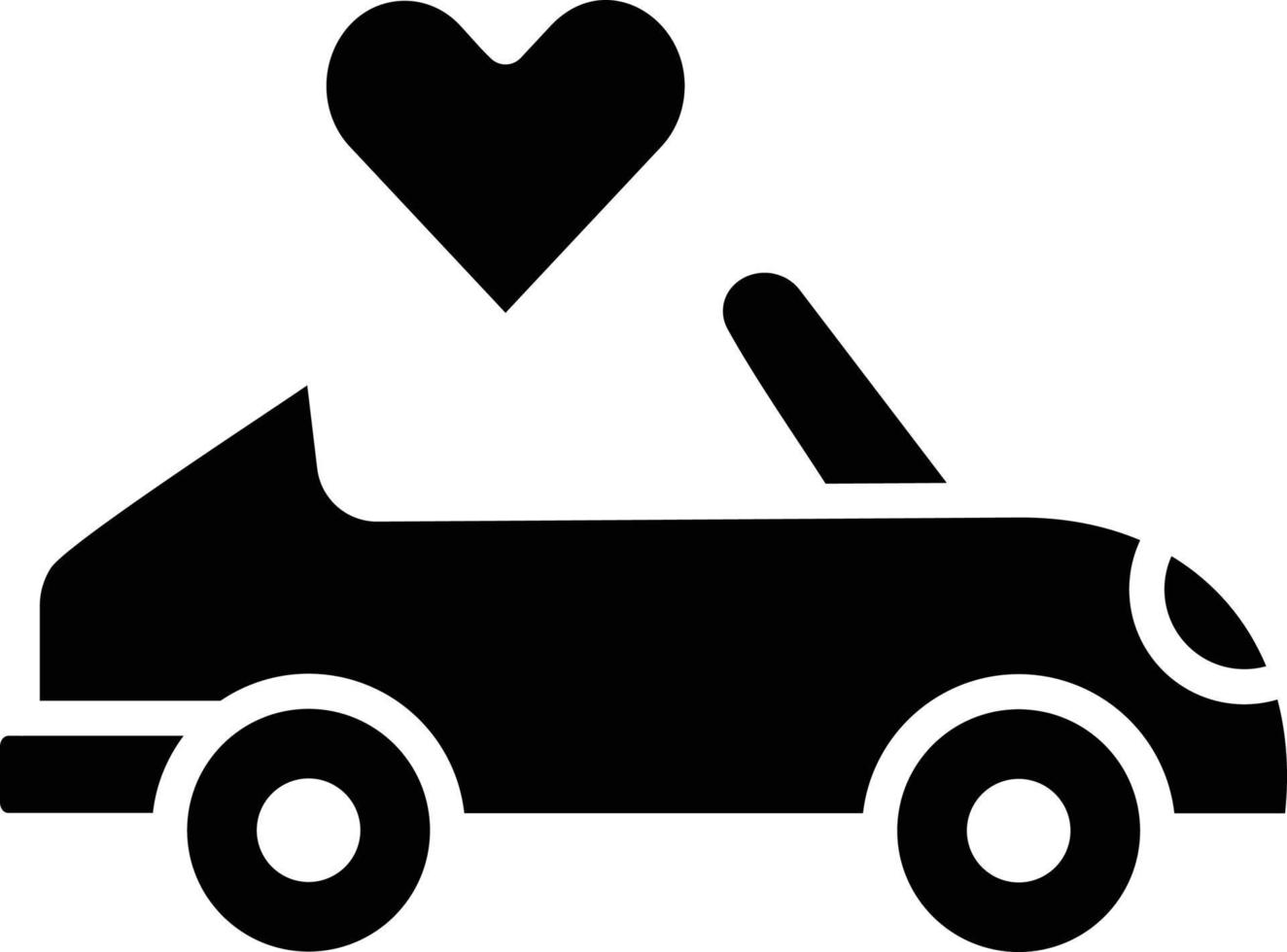 Wedding car Vector Icon