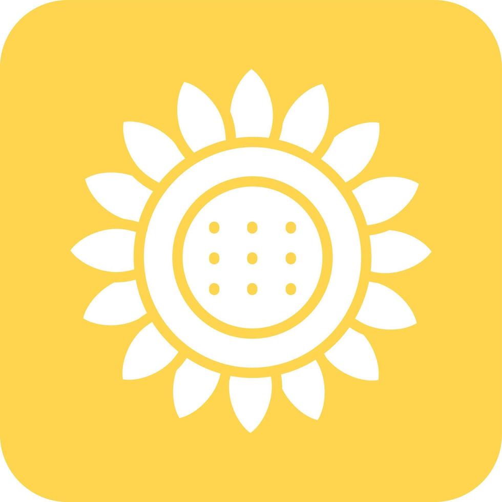 Sun flower Vector Icon