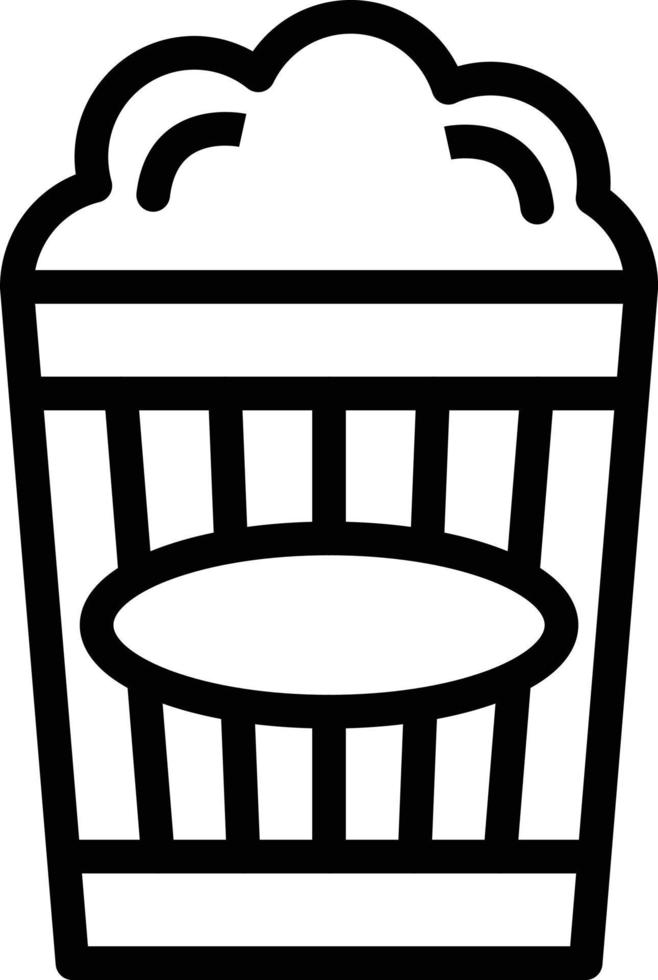Popcorn Vector Icon Design Illustration