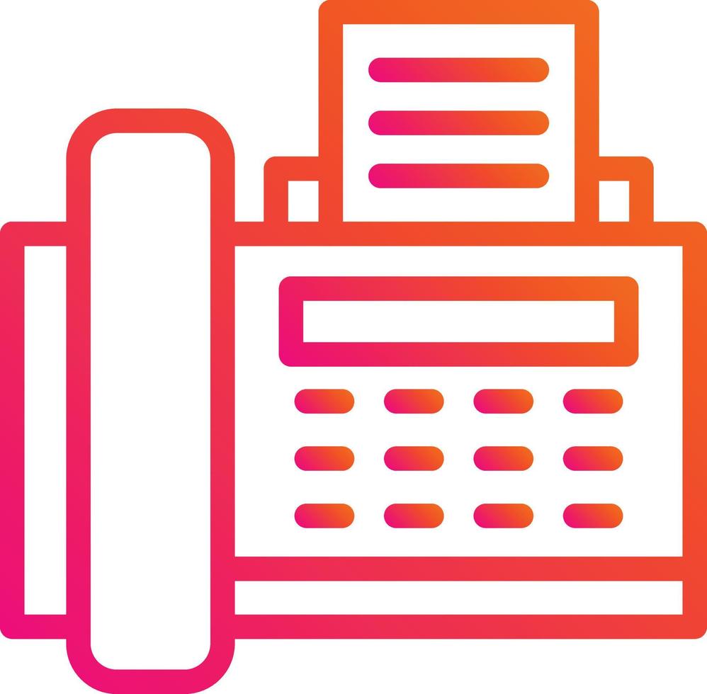 Fax machine Vector Icon Design Illustration