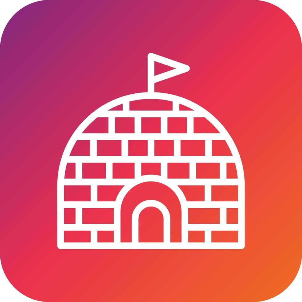 Igloo Vector Icon Design Illustration
