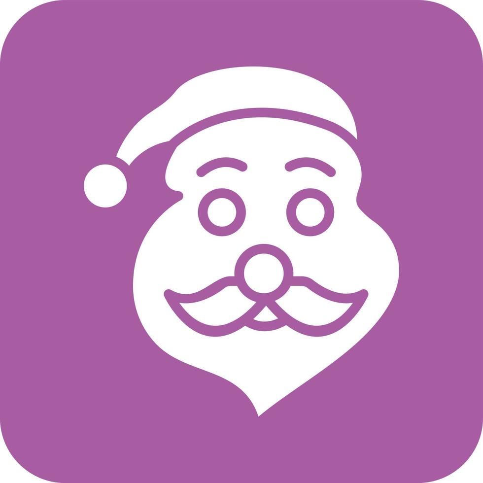 ilustración de diseño de icono de vector de santa claus