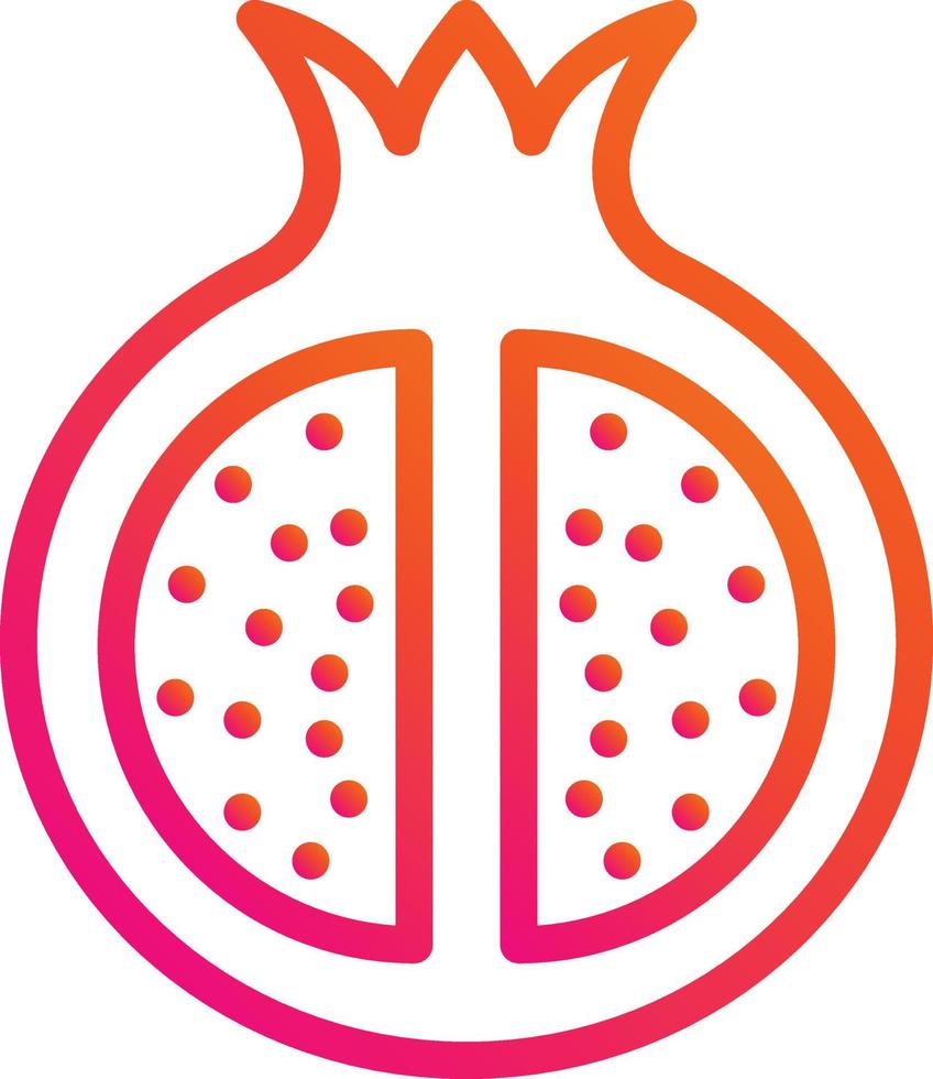 Pomegranate Vector Icon