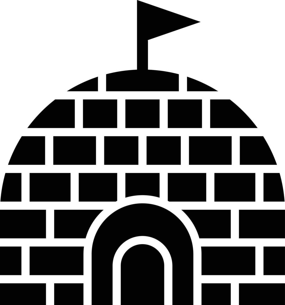 Igloo Vector Icon Design Illustration