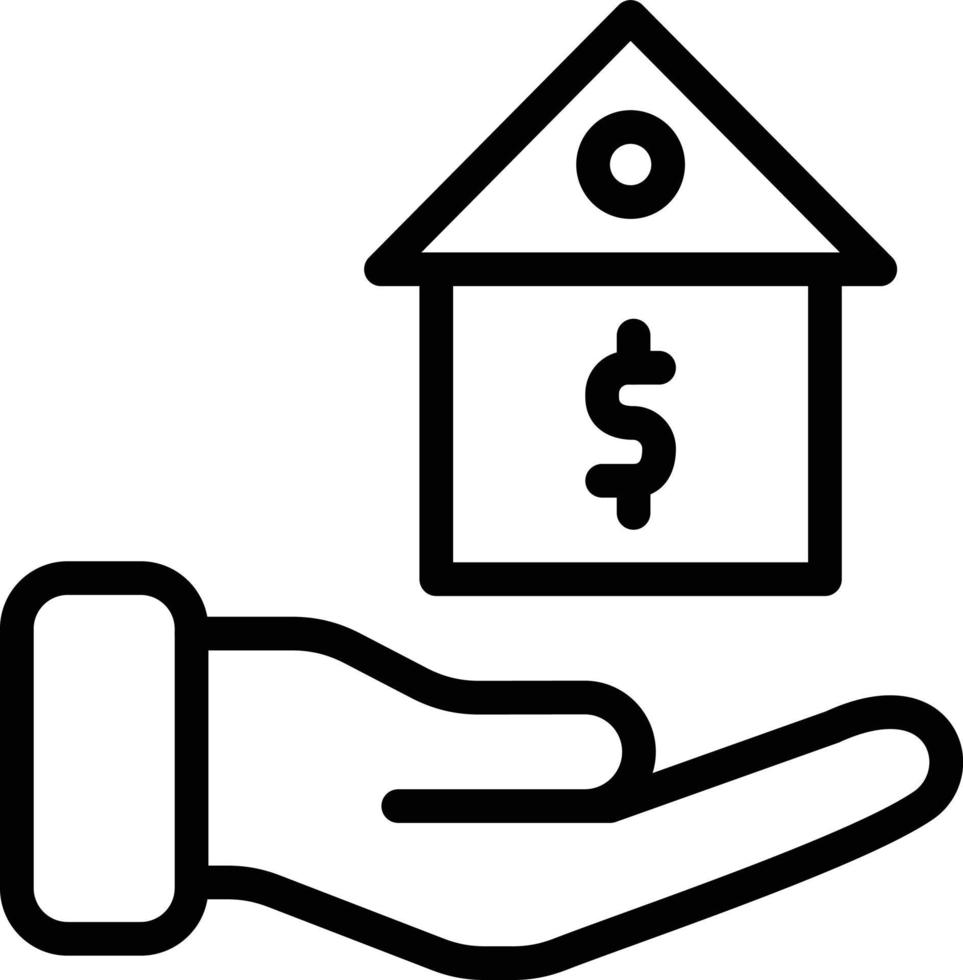 Mortgage Vector Icon Design Illustration