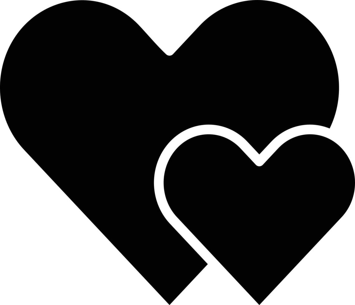 Two hearts Vector Icon