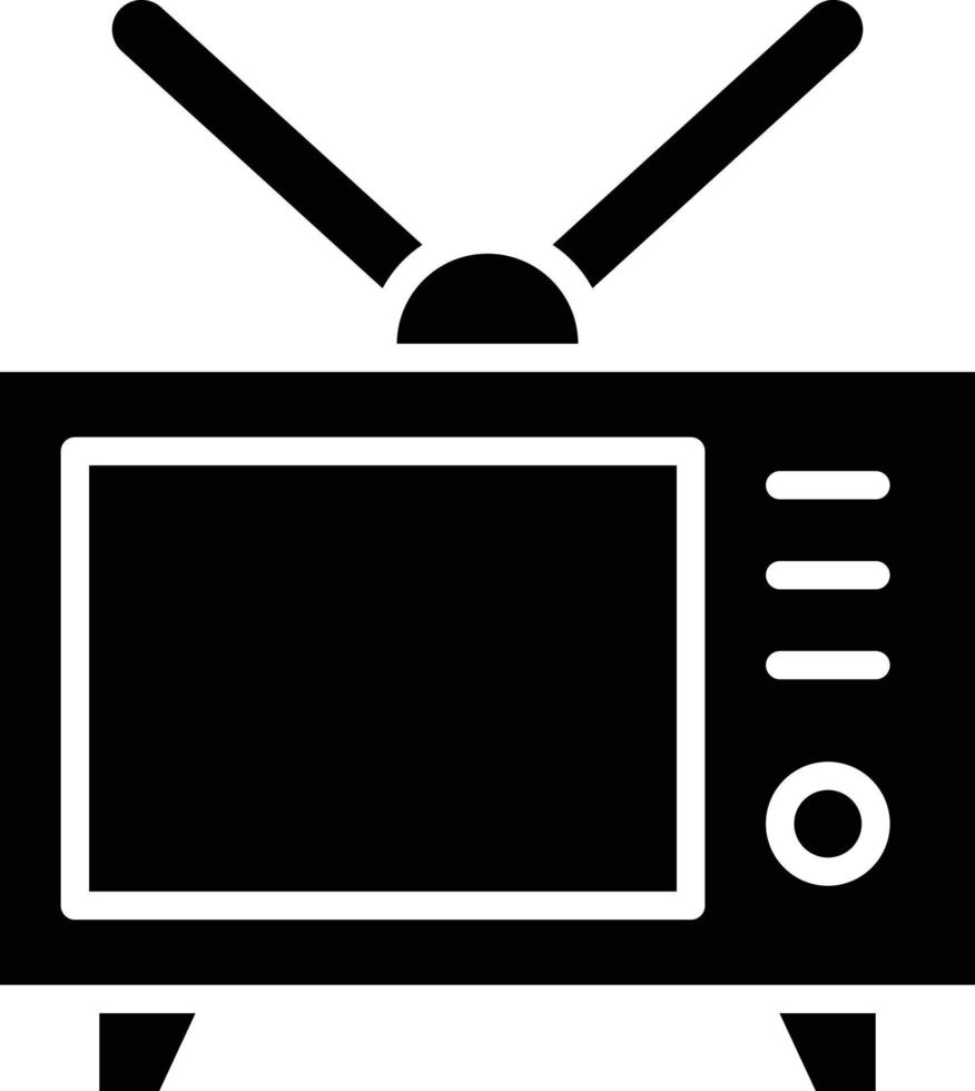 ilustración de diseño de icono de vector de televisión