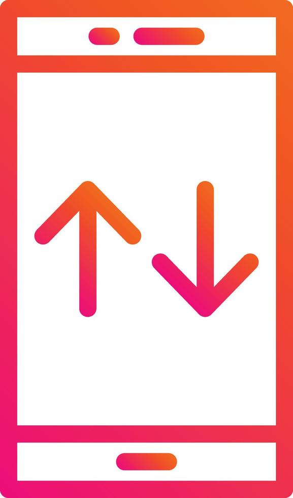 Mobile Data Vector Icon Design Illustration