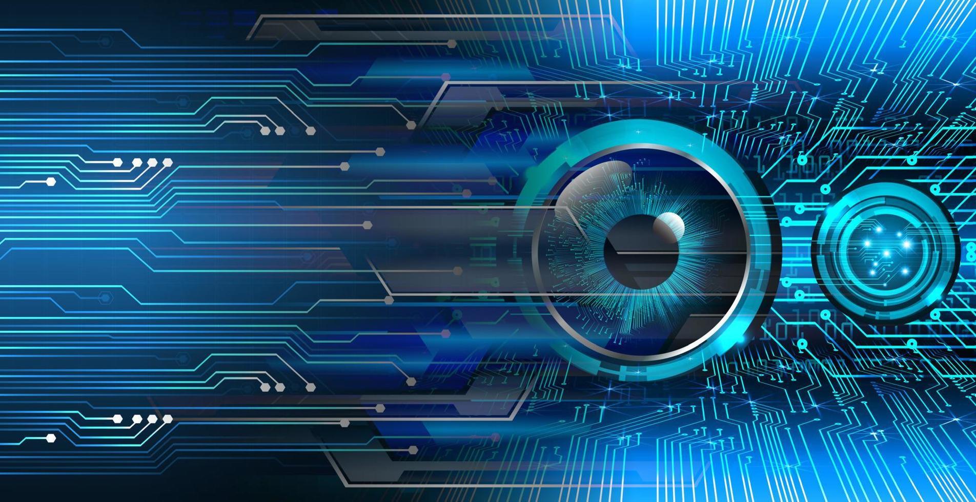 eye cyber circuit future technology concept background vector