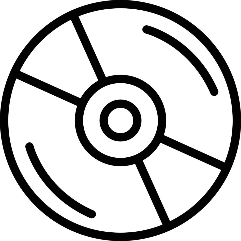 Ilustración de diseño de icono de vector de DVD