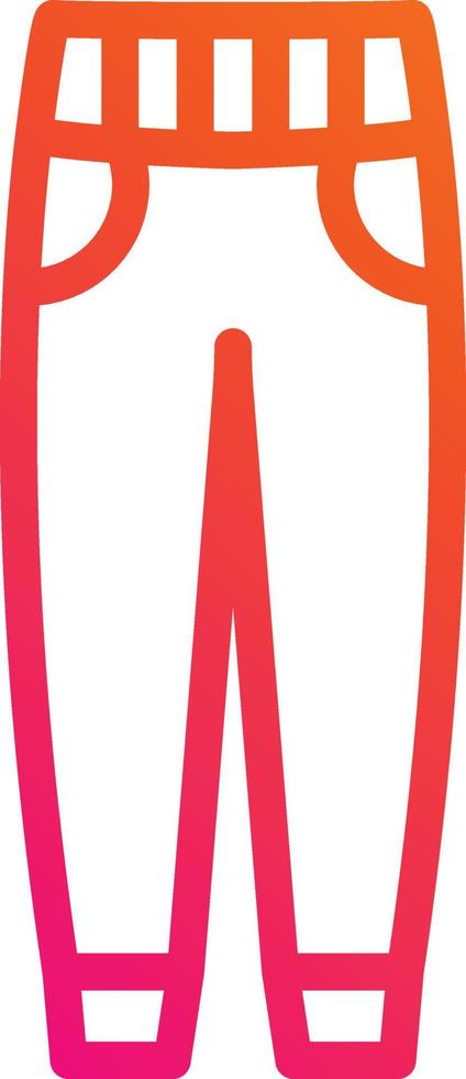 Trouser Vector Icon Design Illustration