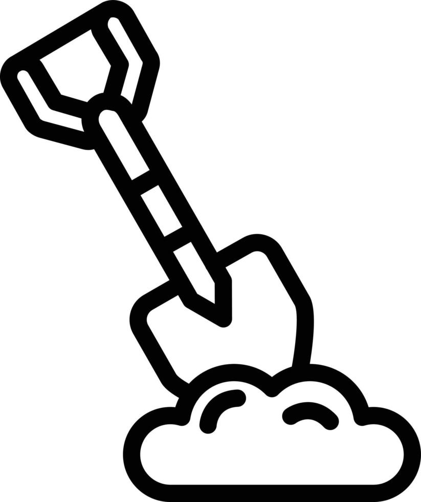 Shovel Vector Icon Design Illustration