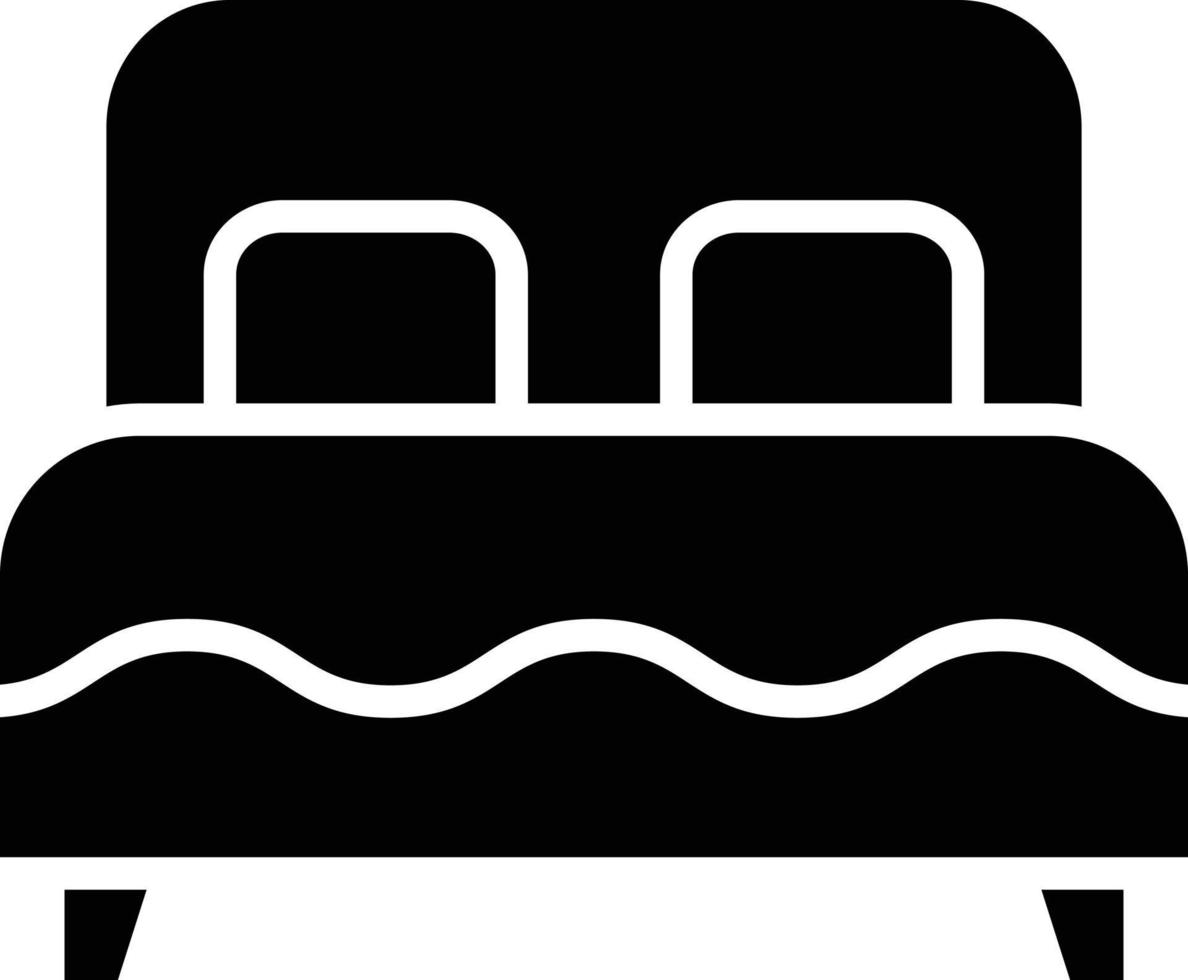 Double bed Vector Icon
