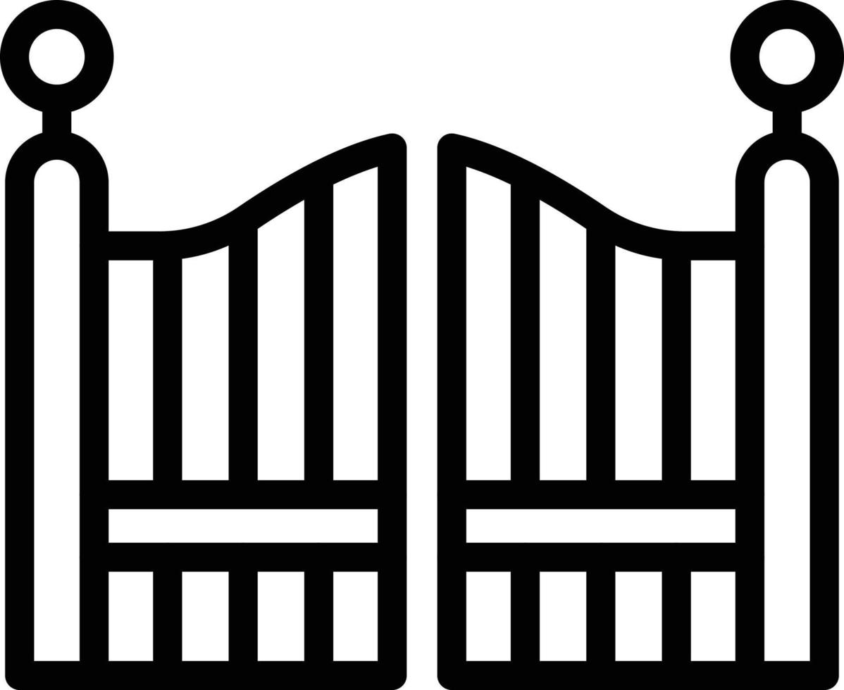 Gate Vector Icon Design Illustration 7911961 Vector Art at Vecteezy
