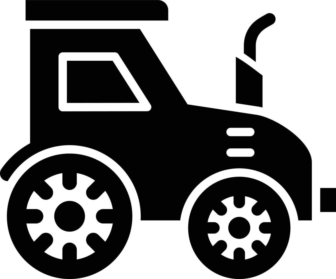 icono de vector de tractor