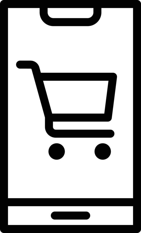 ilustración de diseño de icono de vector de compras en línea