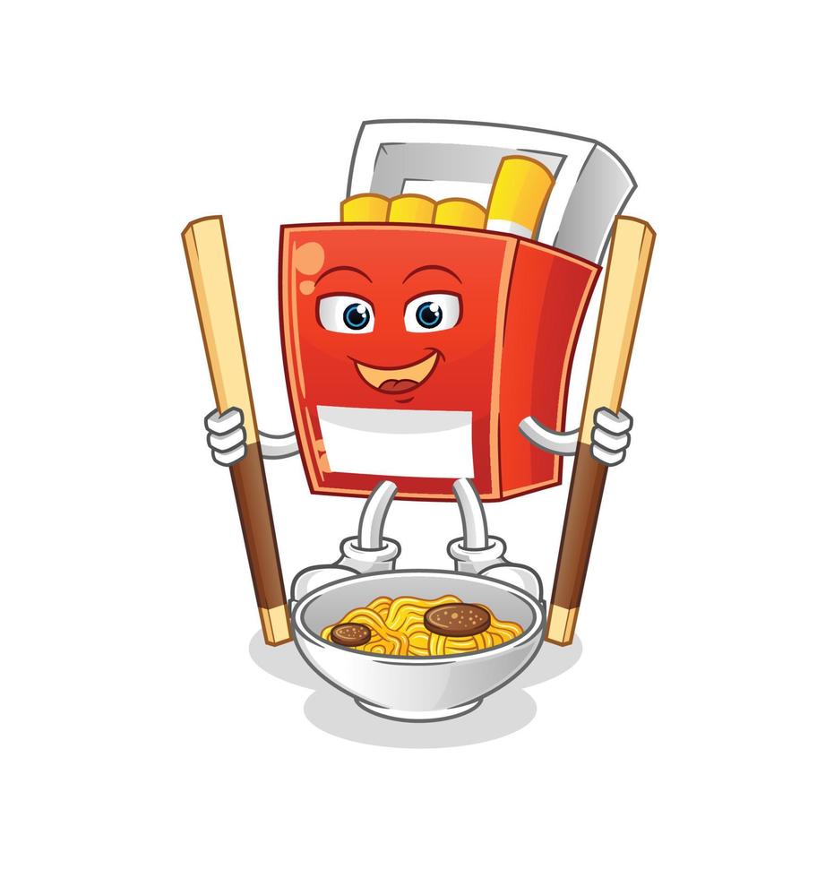 pack of cigarette  cartoon vector. cartoon mascot vector illustration