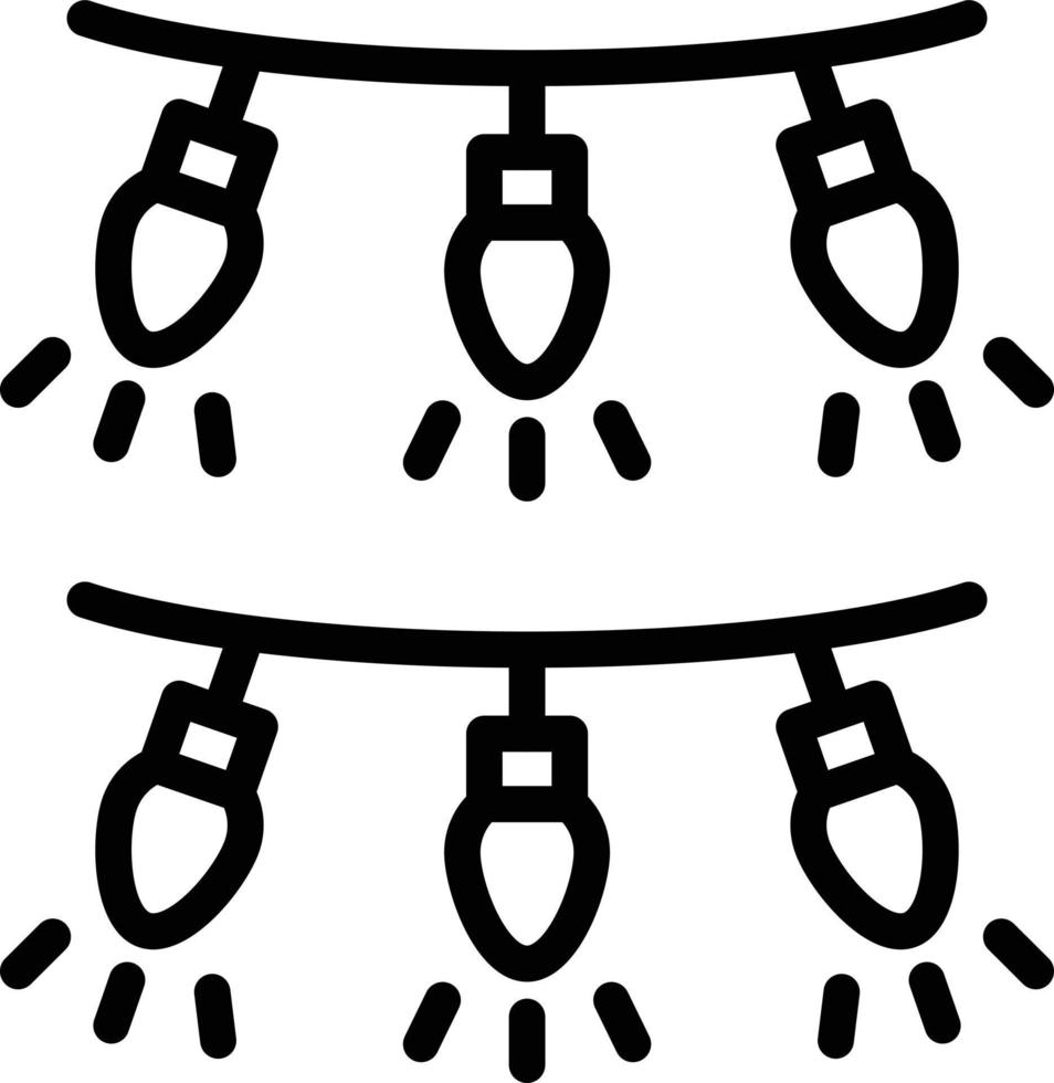 ilustración de diseño de icono de vector de guirnalda