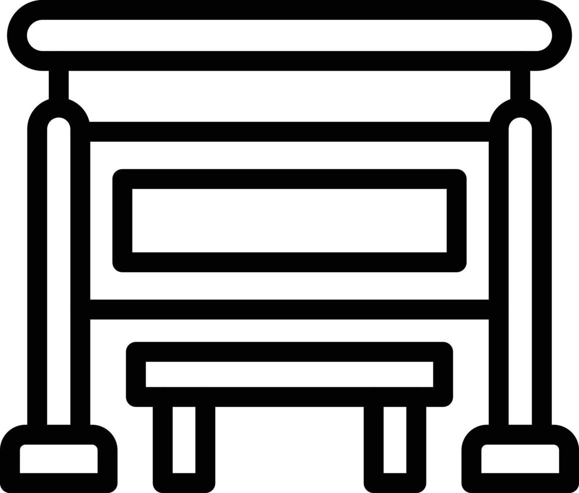 Bus stop Vector Icon Design Illustration