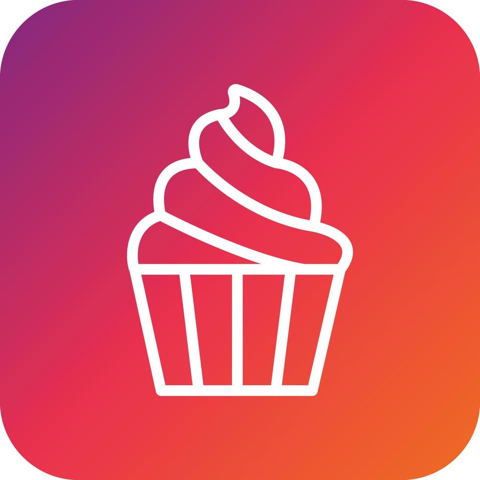 Sweet muffin Vector Icon