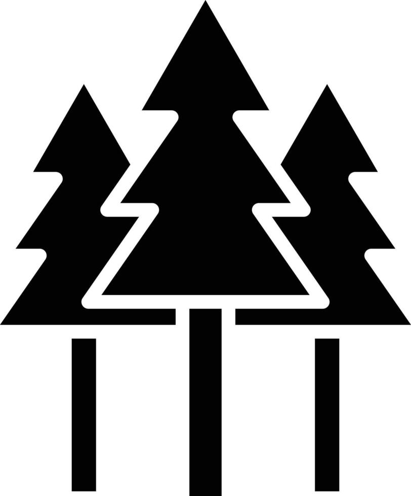 Ilustración de diseño de icono de vector de bosque