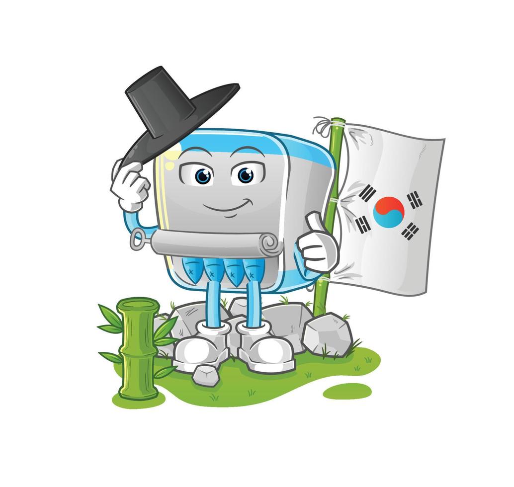 canned fish  dizzy head mascot. cartoon vector