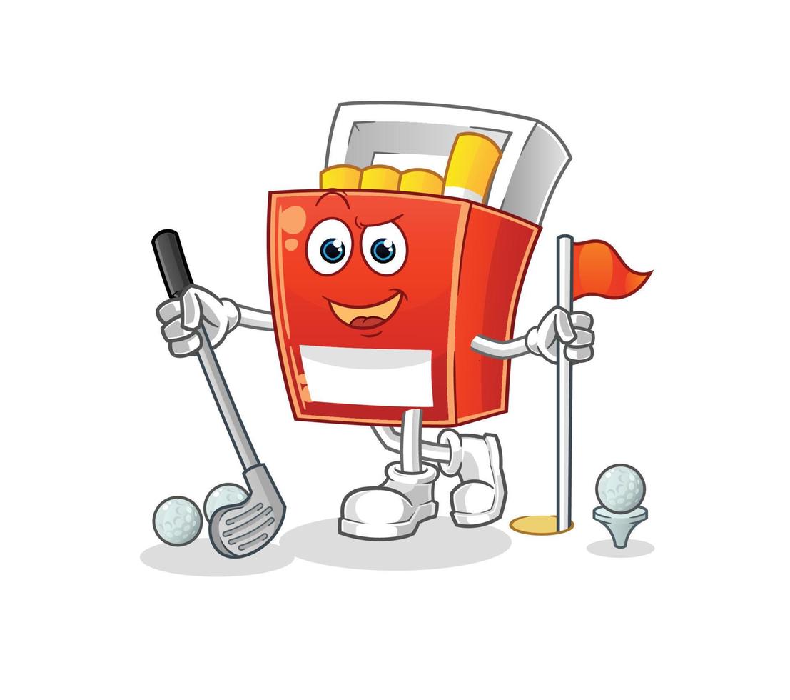 pack of cigarette  cartoon vector. cartoon mascot vector illustration