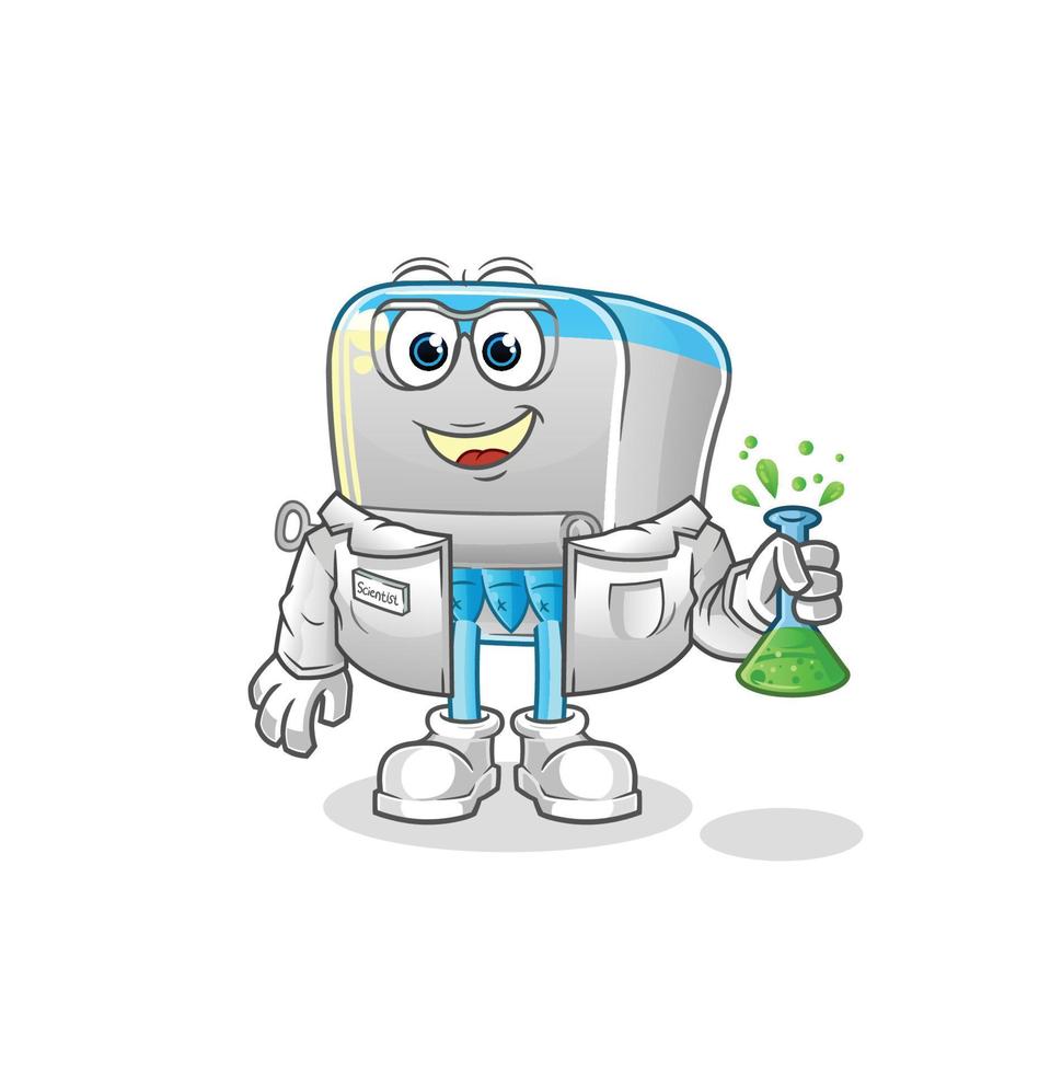 canned fish  dizzy head mascot. cartoon vector