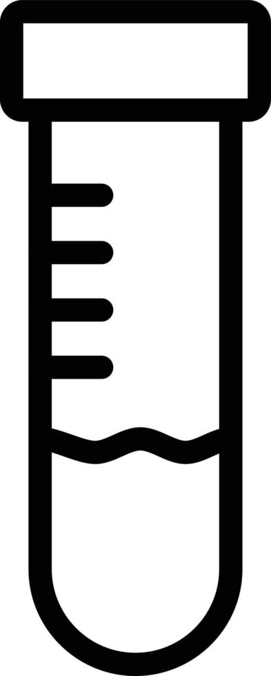 ilustración de diseño de icono de vector de tubo de ensayo