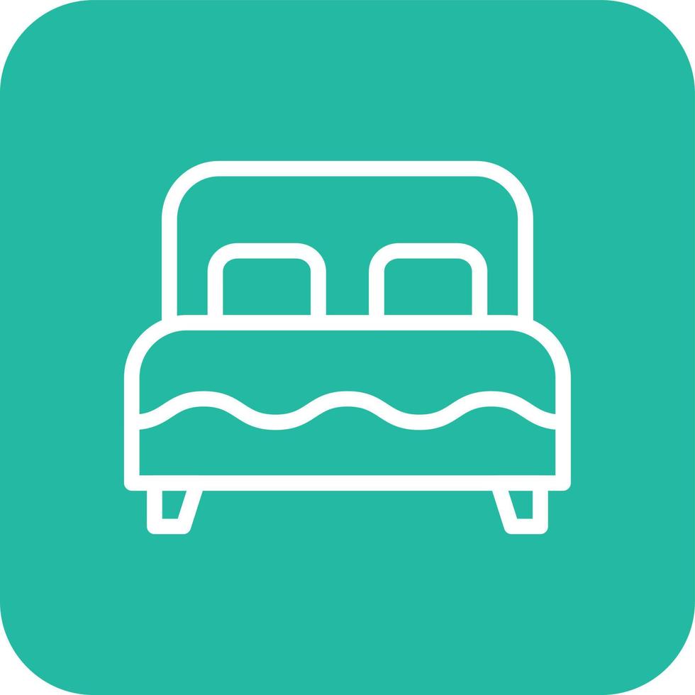 Double bed Vector Icon