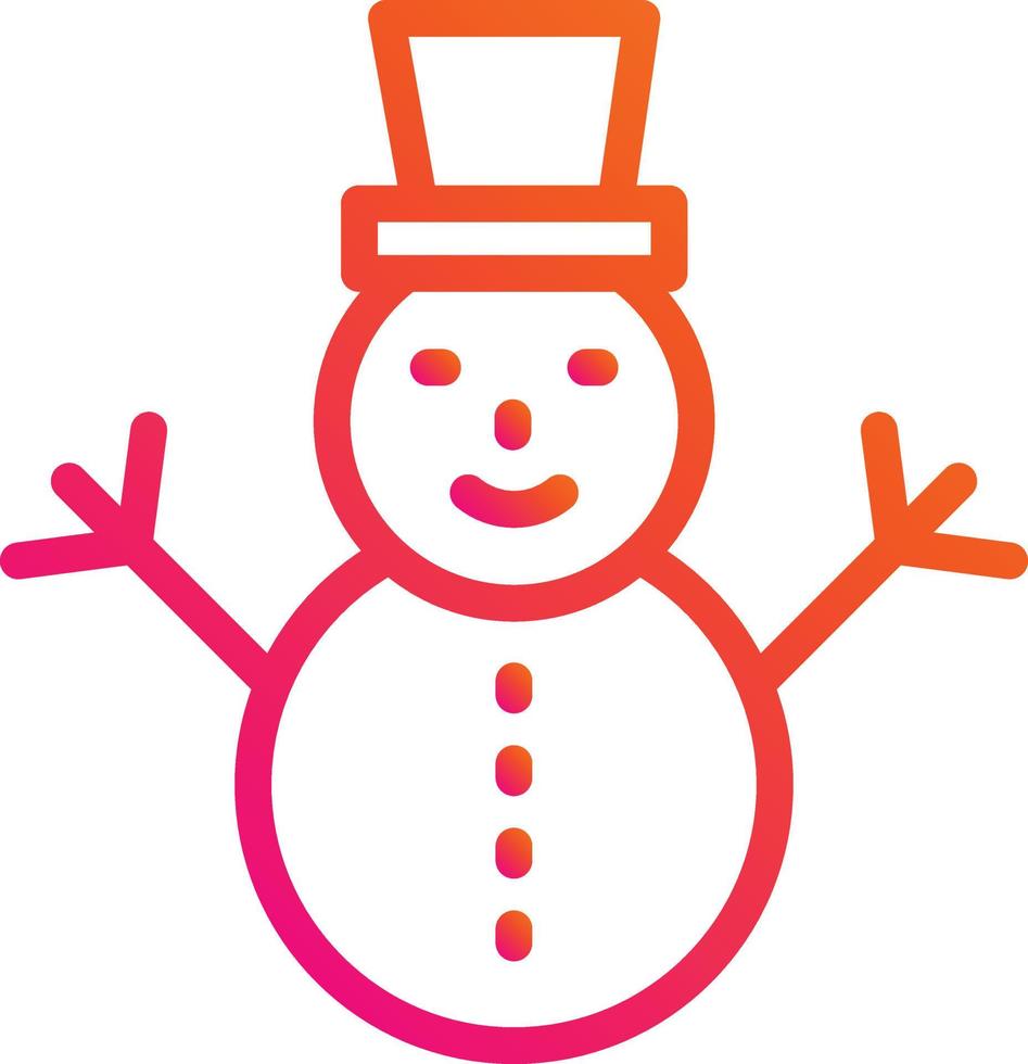 Snowman Vector Icon Design Illustration