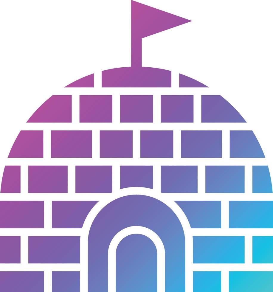 Igloo Vector Icon Design Illustration