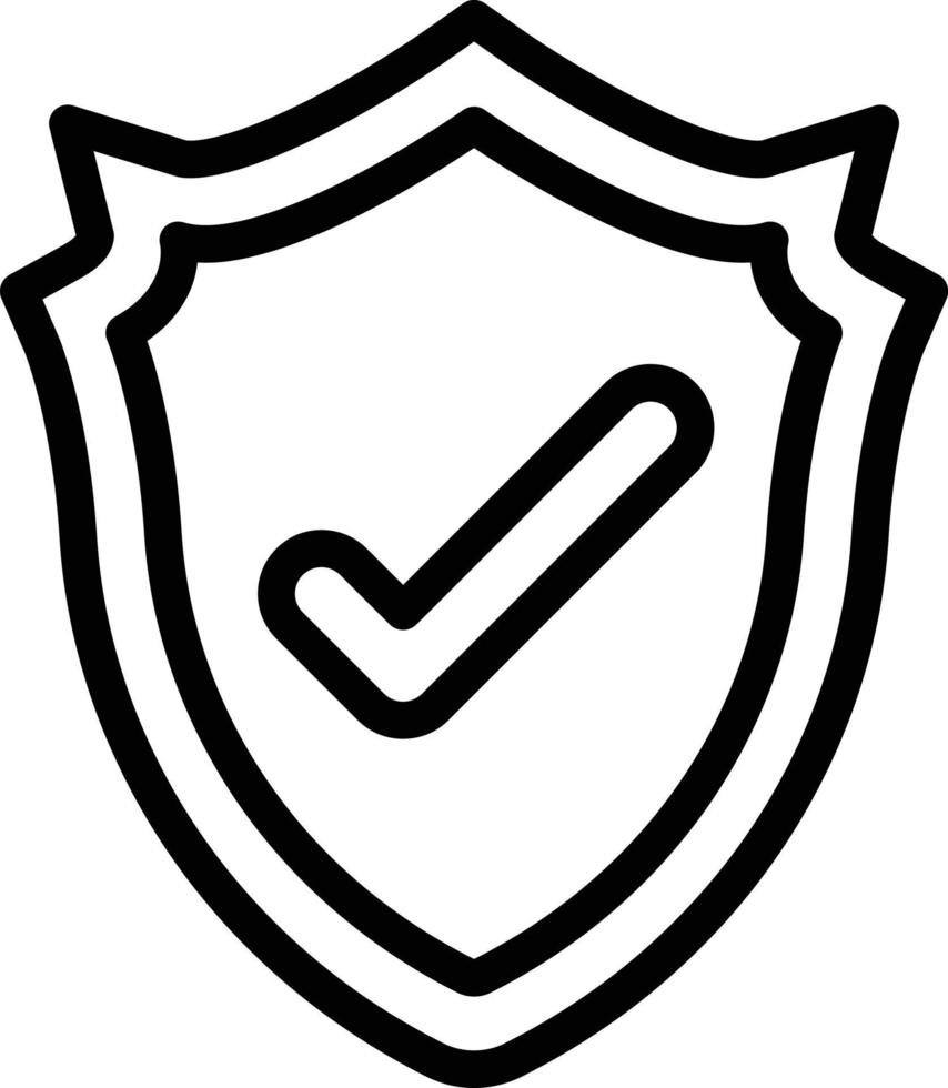 Shield Vector Icon Design Illustration