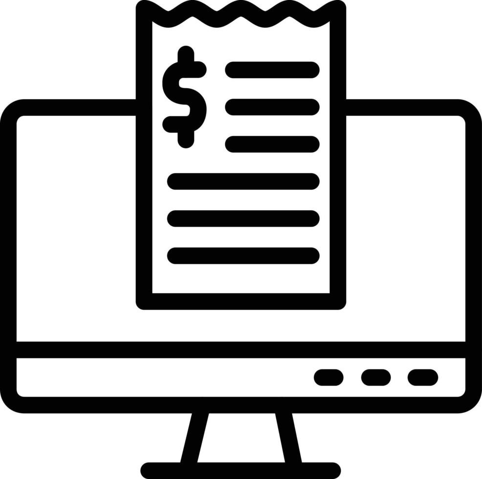 Invoice slip Vector Icon Design Illustration