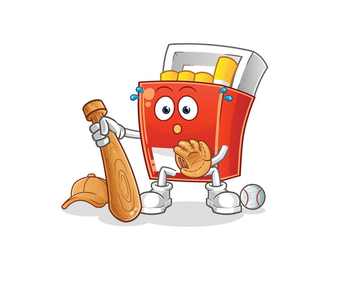 pack of cigarette  cartoon vector. cartoon mascot vector illustration