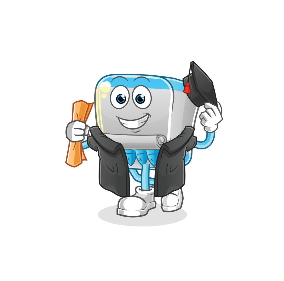 canned fish  dizzy head mascot. cartoon vector